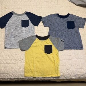 Garanimals Short Sleeve Tees - Gray, Yellow, Blue